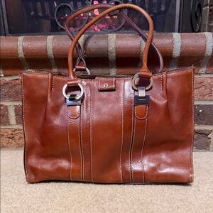 Vintage Elegant Brown Leather Women’s Shoulder Bag